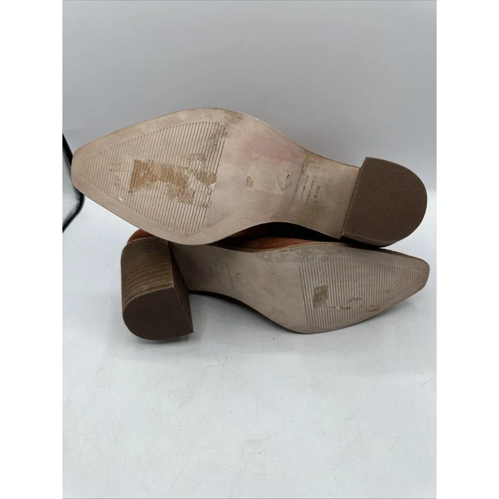 NEW Antonio Melani Red Brown‎ Bishop Suede Boots Women's Size 9.5 M